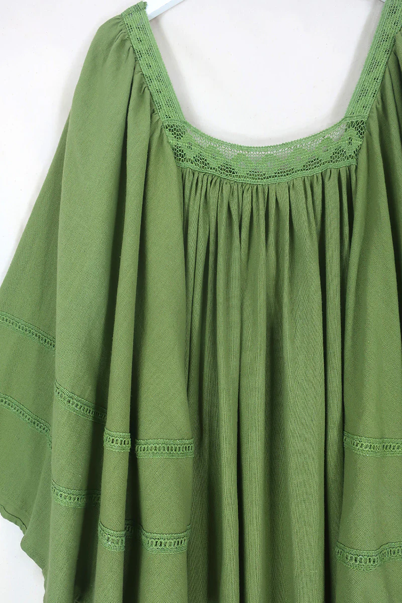 Raven Maxi Dress in Pixie Green - Image 4