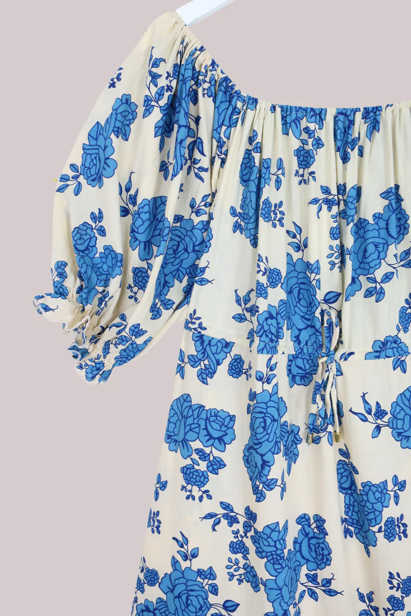 Rebecca Maxi Dress in Cordelia Blue Rose - Image 4