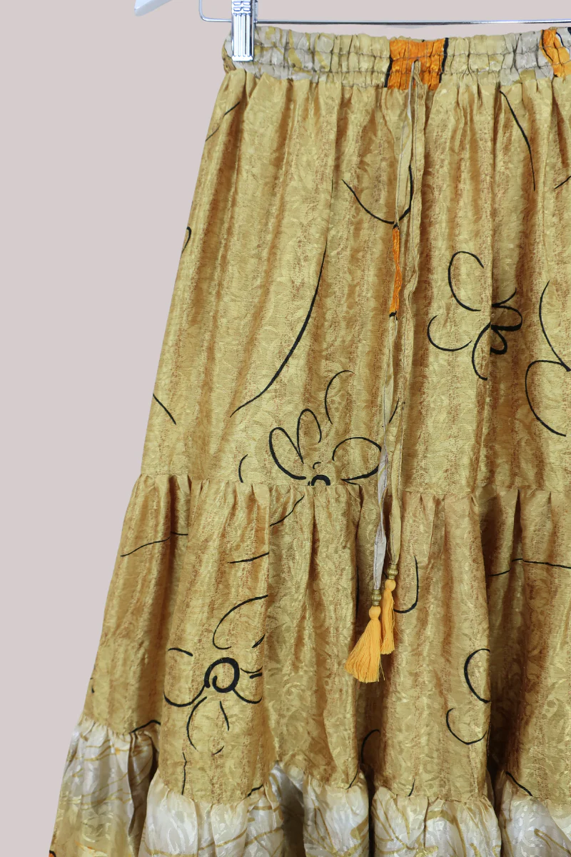 Rosie Midi Skirt in Shining Buttercups - Free Size - Image 2