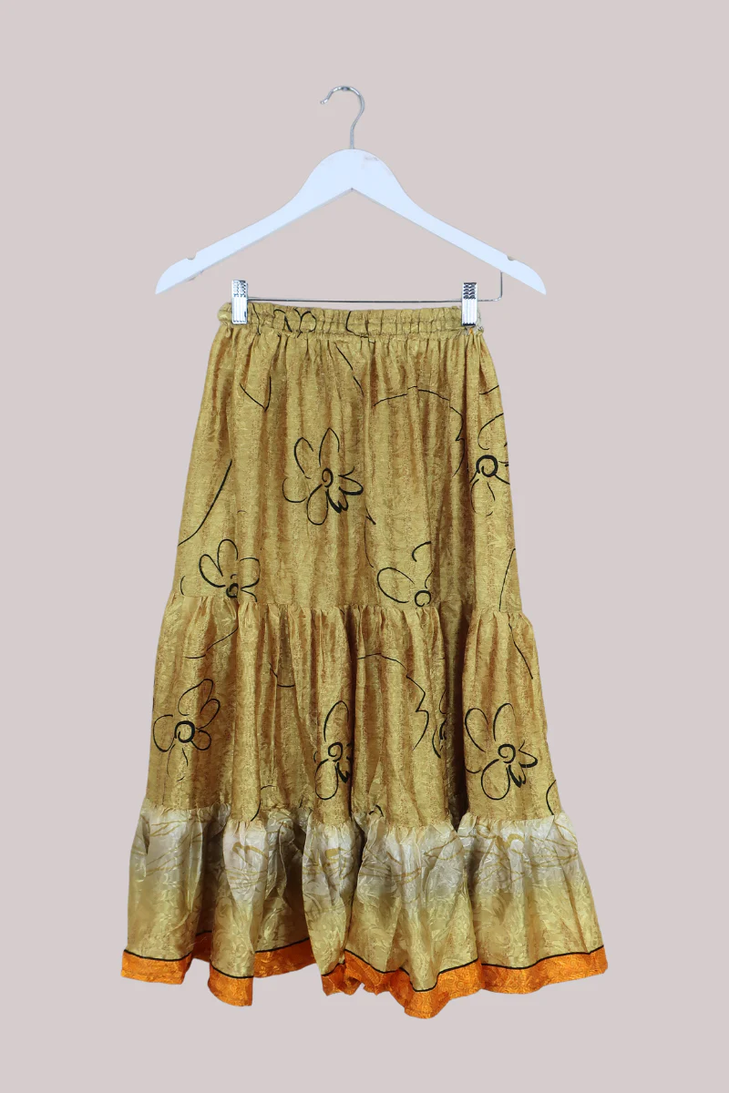 Rosie Midi Skirt in Shining Buttercups - Free Size - Image 3