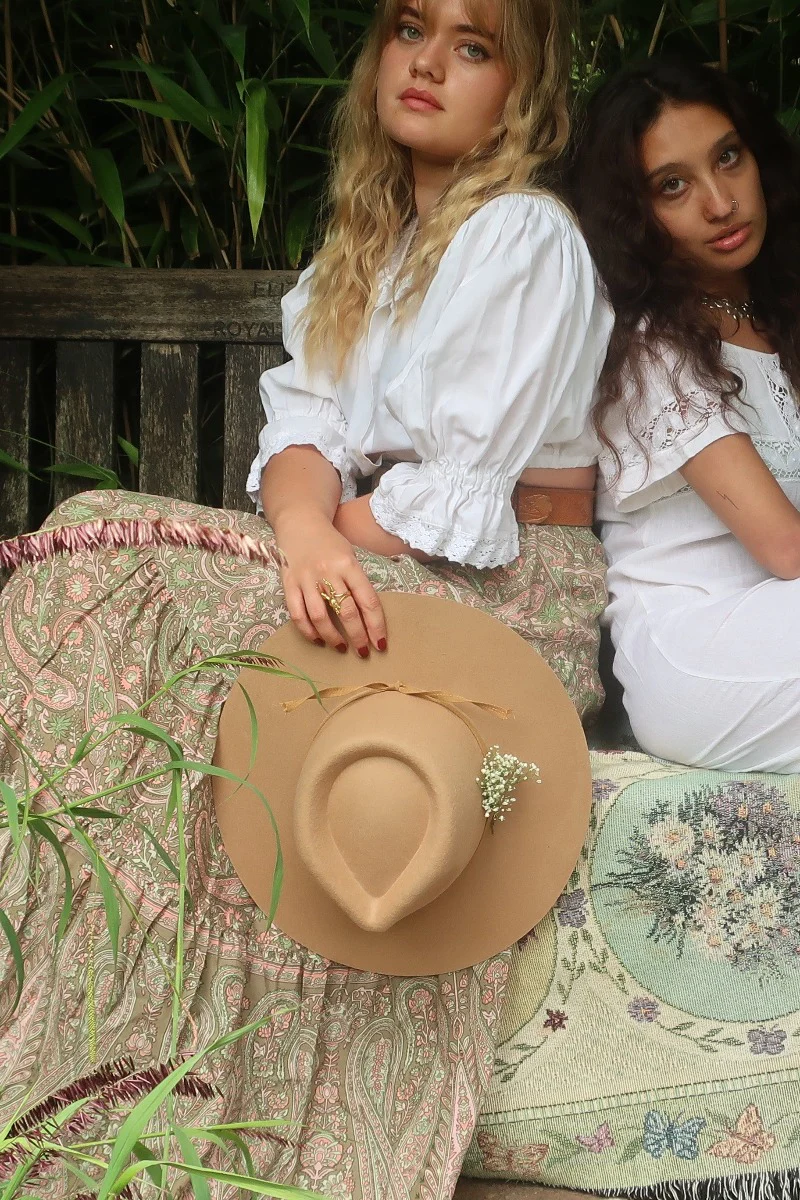 Sierra Wide Brim Hat in Fawn - Image 4