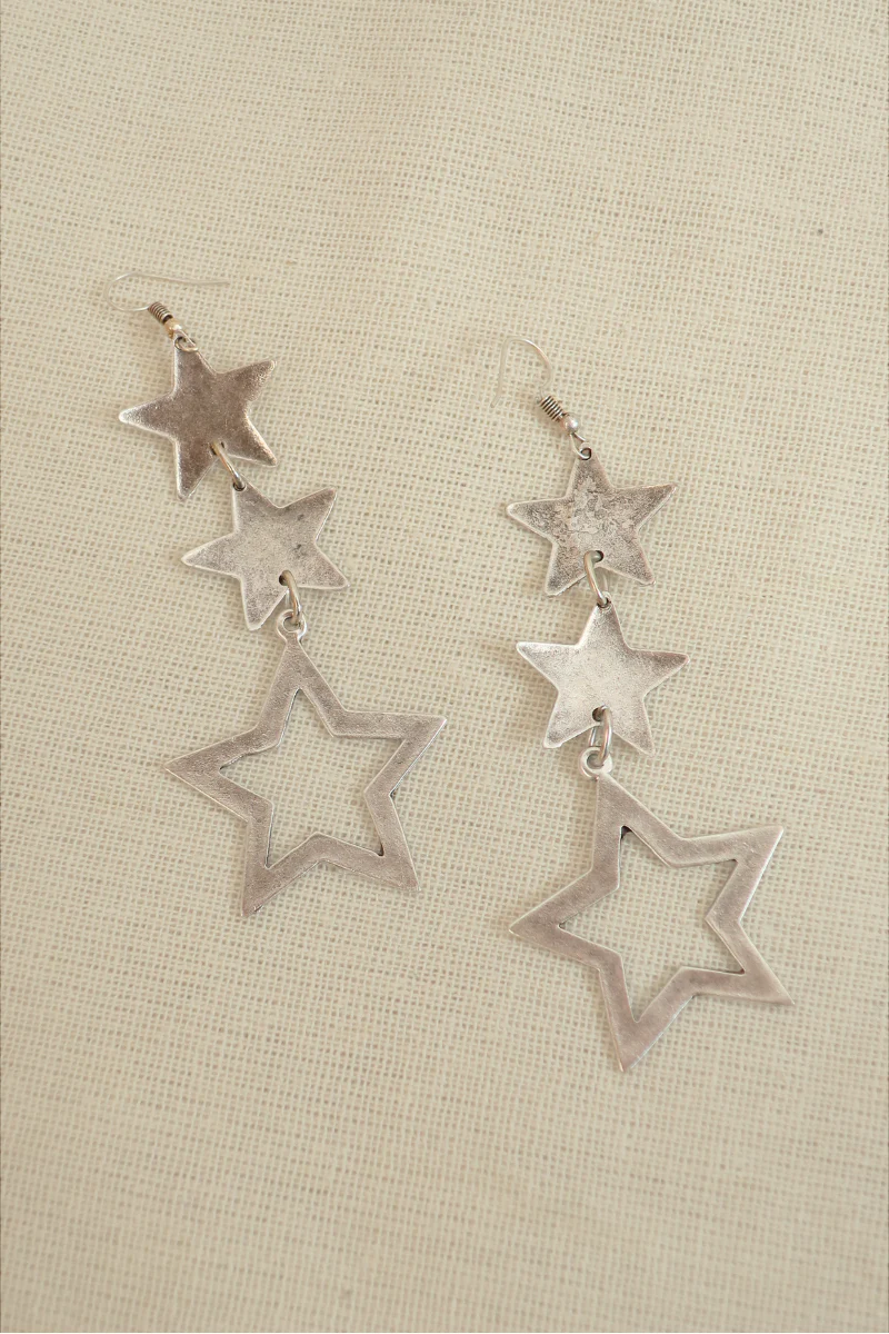 Orion's Belt Silver Plated Earrings - Image 2