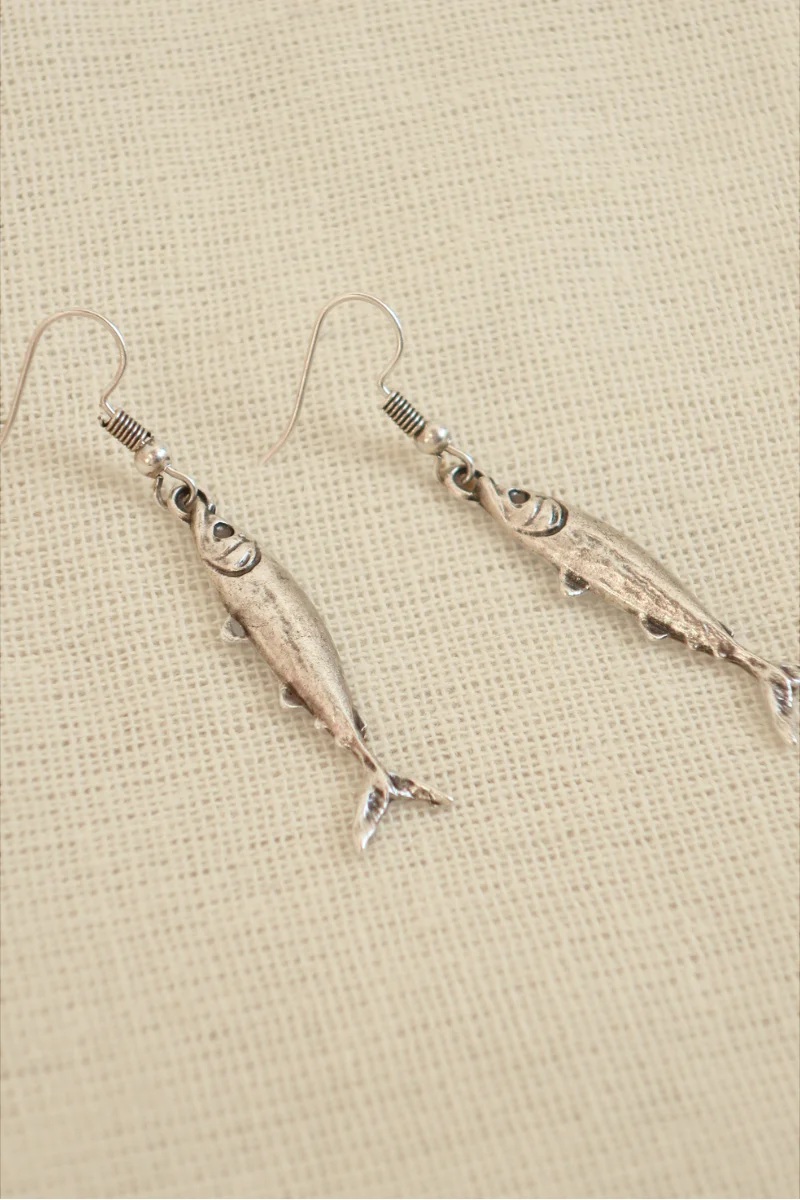 'Plenty of Fish in the Sea' Silver Plated Earrings - Image 2