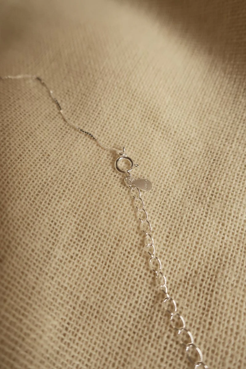 Silver Moon & Stars Charm Necklace - Image 3