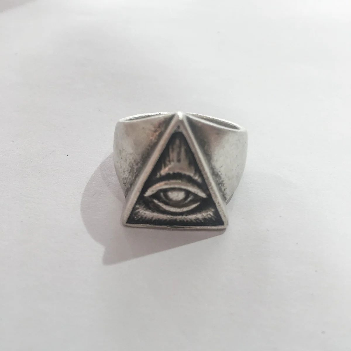 Silver Plated Eye of Providence Ring - Image 3