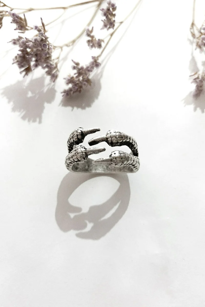 Silver Plated Turkish Talons Ring - Image 3