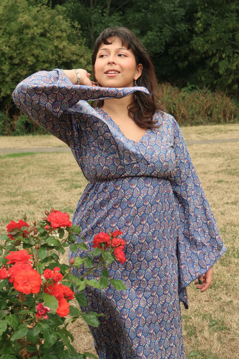 Vanessa Maxi Dress in Cobalt Hyacinth - Image 3