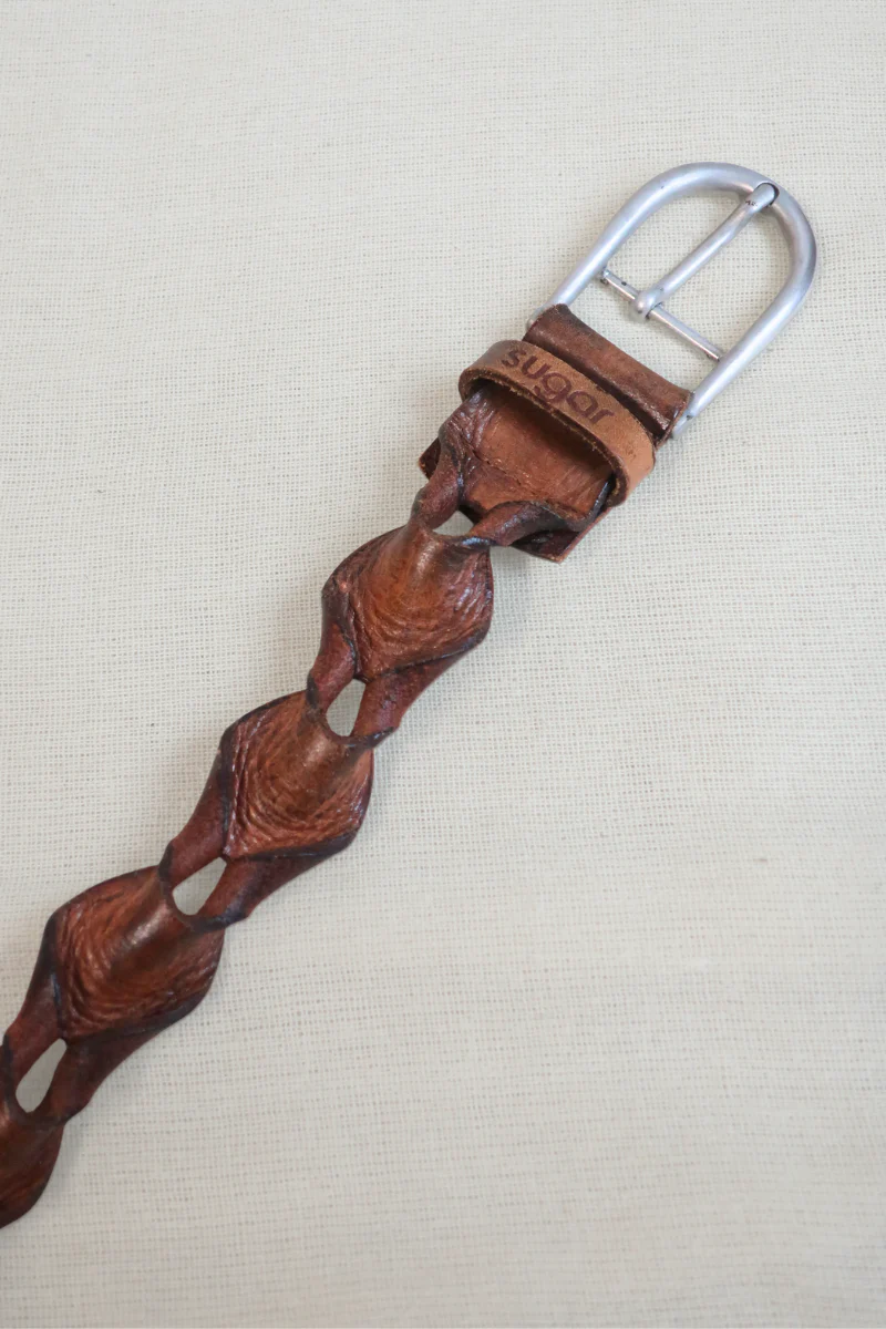 Vintage Belt - Braided Leather - Image 2