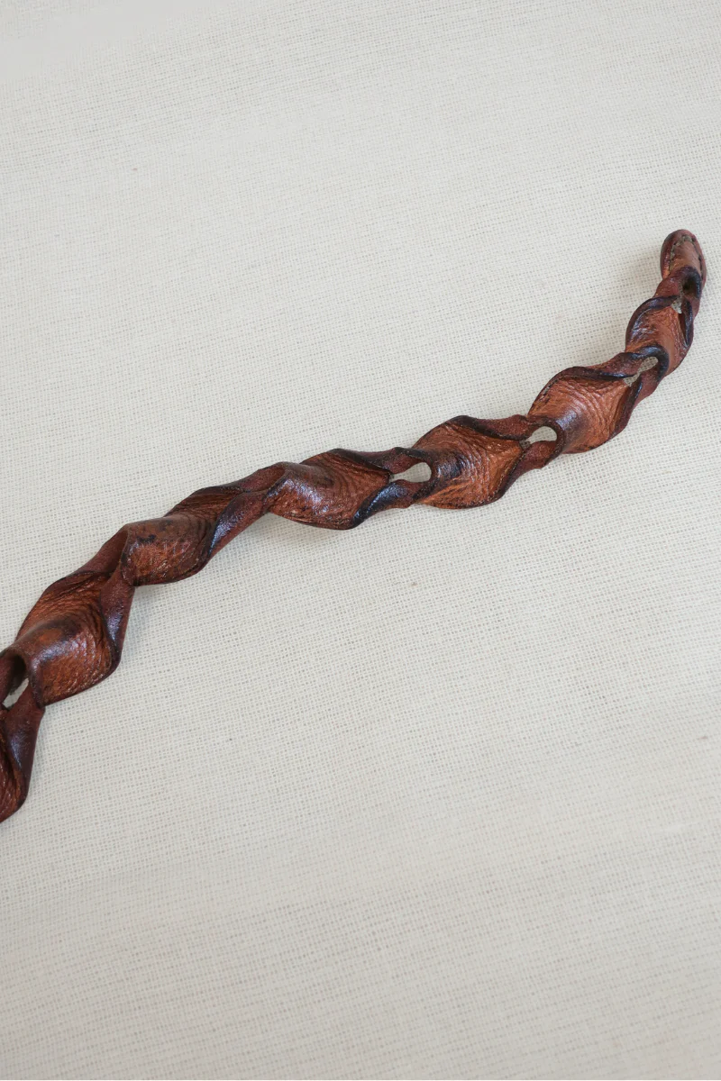 Vintage Belt - Braided Leather - Image 3