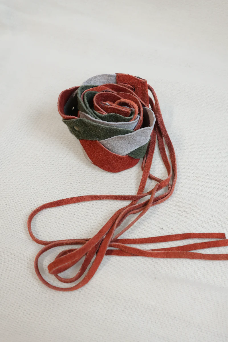 Vintage Belt - Earthy Braided Suede - Image 2