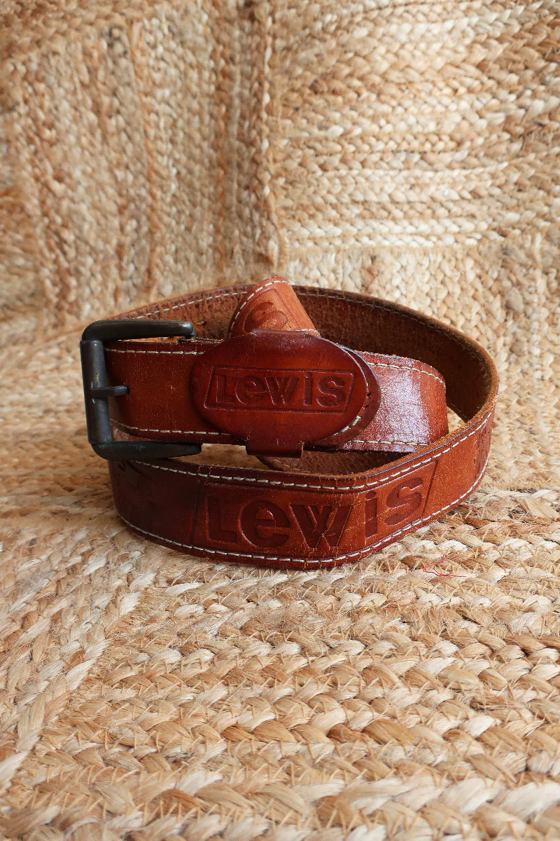 Vintage Belt - Western Style Lewis Leather