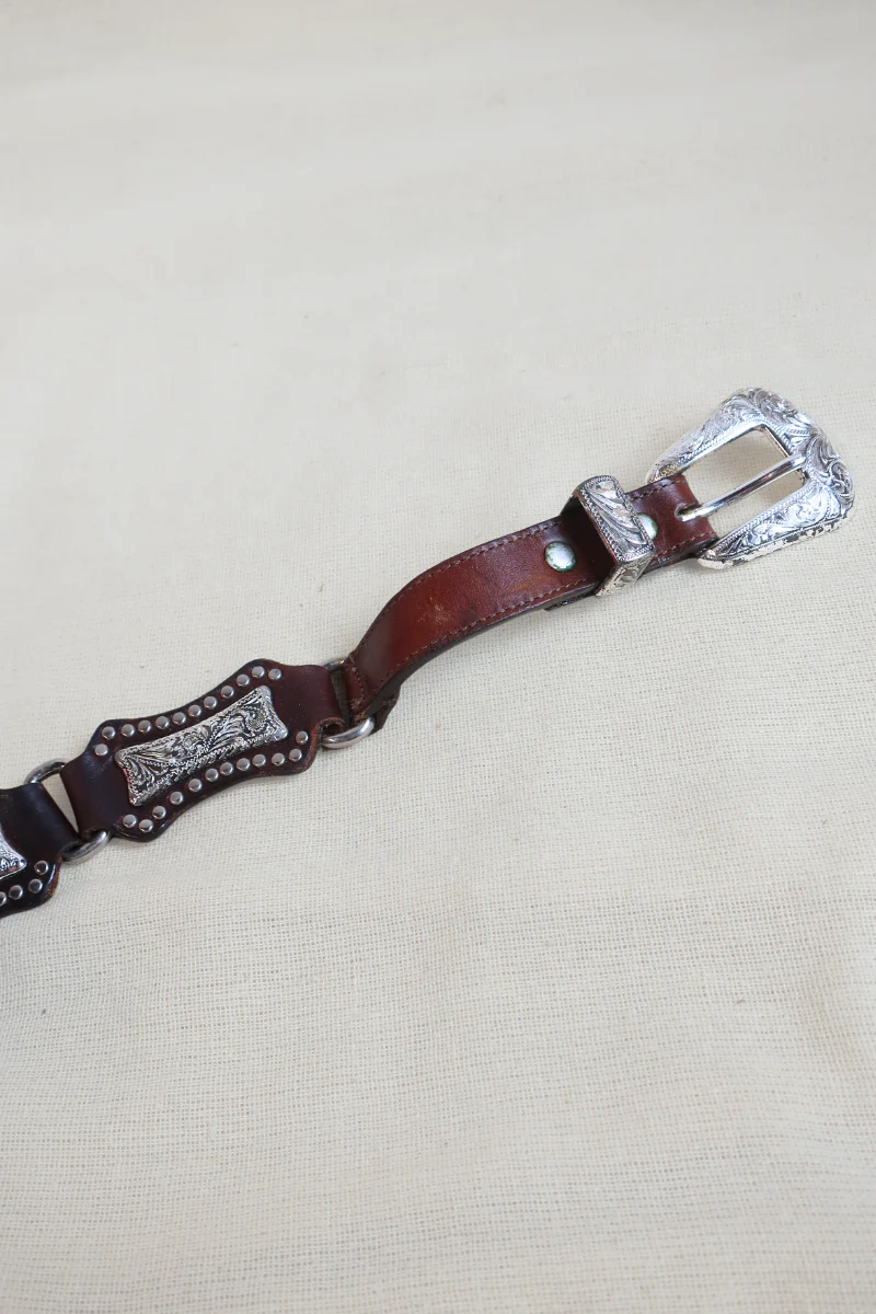 Vintage Belt - Ornate Silver Cowgirl - Image 2