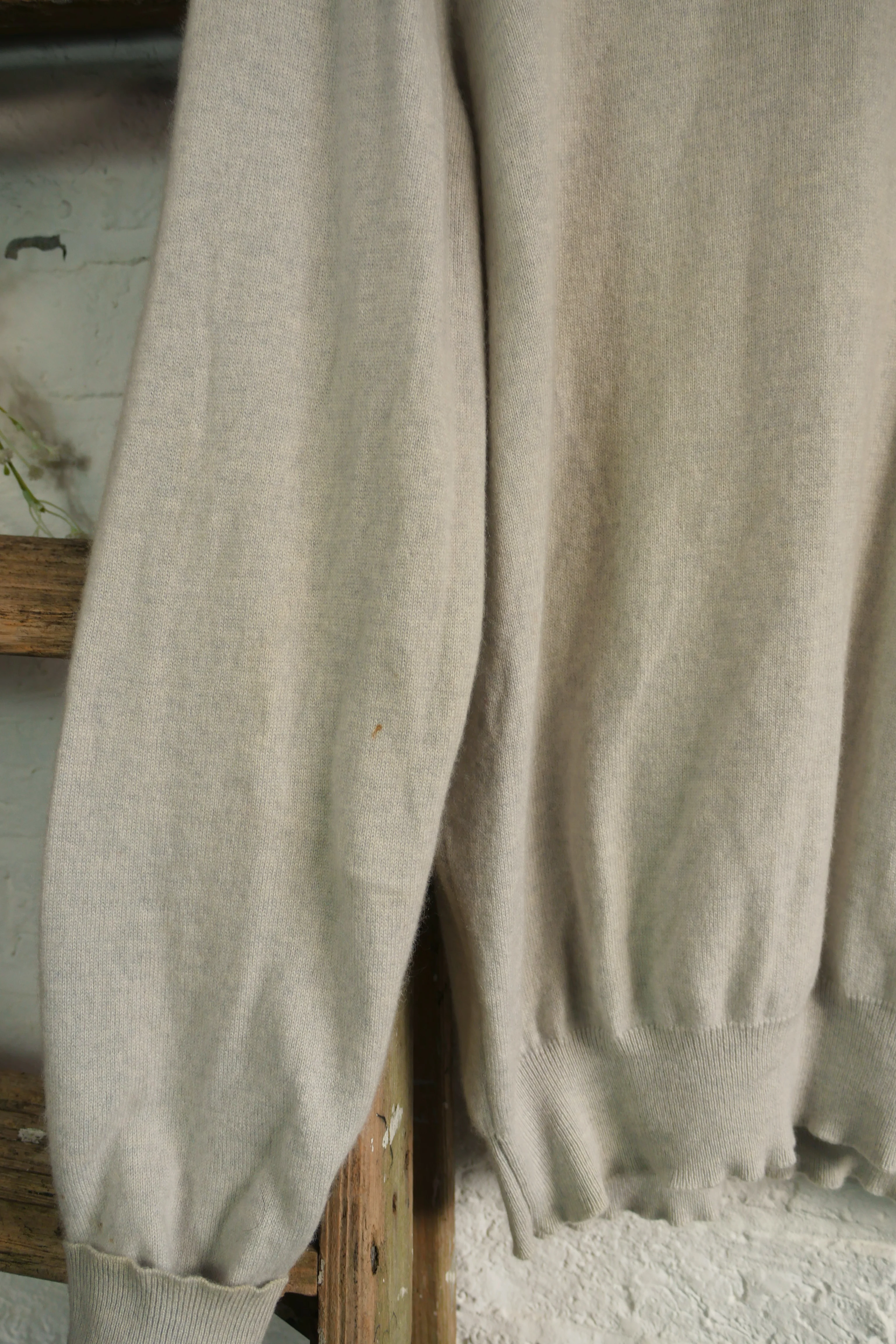 SALE | Vintage Cashmere Roll Neck Jumper in Dewdrop Green - Size XXL - Image 4