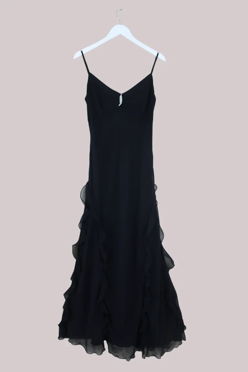 Vintage Dress - Black Clouds - Size M/L
