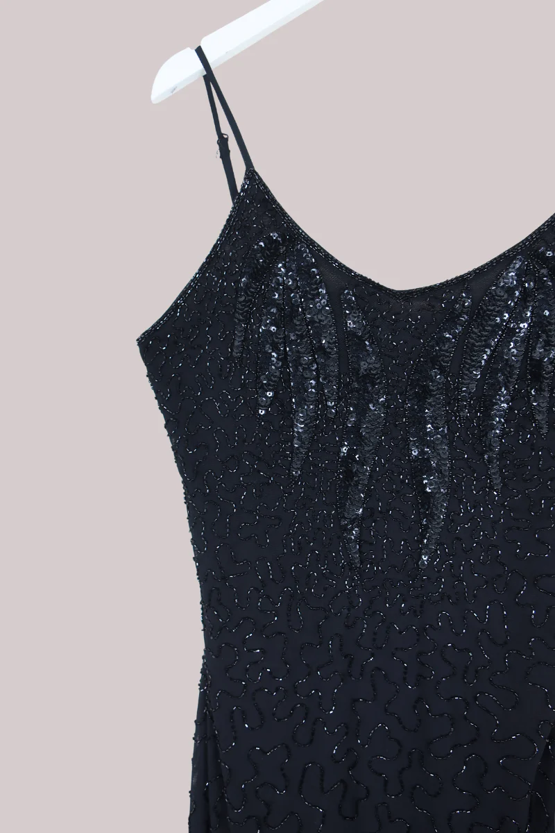 Vintage Dress - Onyx Night - Size L - Image 2