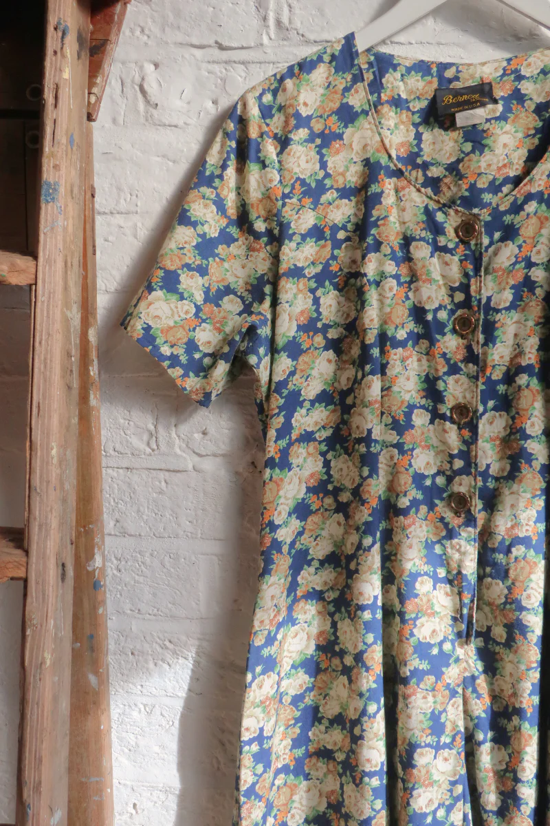 Vintage Jumpsuit - Sepia Roses - Size L - Image 2