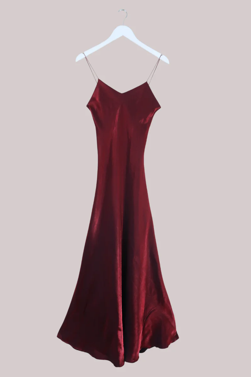 Vintage Dress - Wine Stain - Size XS