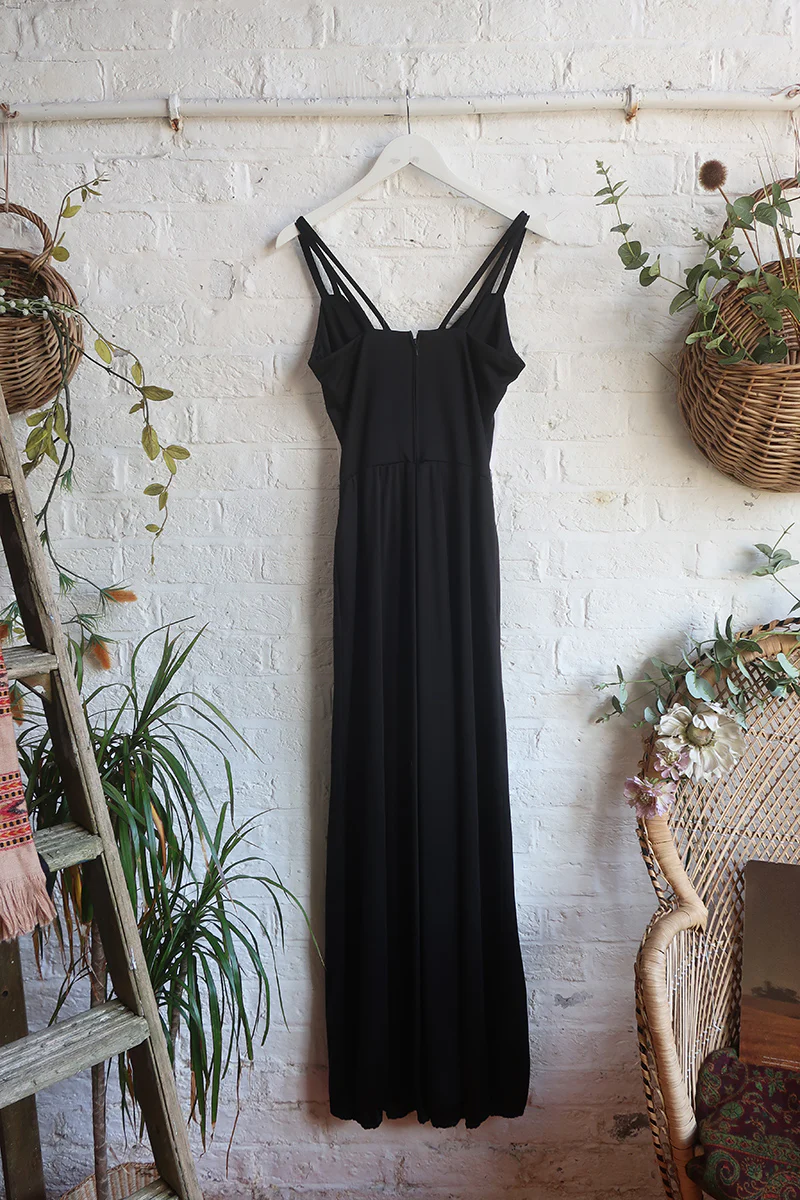 SALE | Vintage Jumpsuit - Black & White Balloon Leg - Size S - Image 3