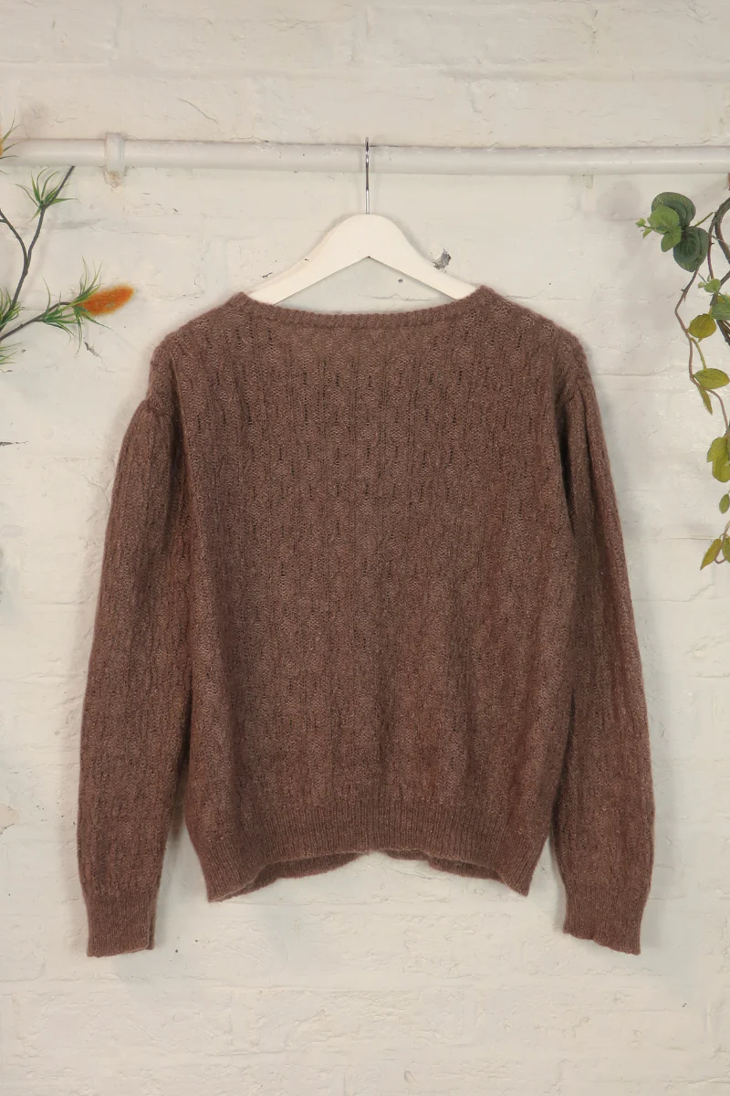 Vintage Knit Cardigan - Knock On Wood - Size M - Image 3