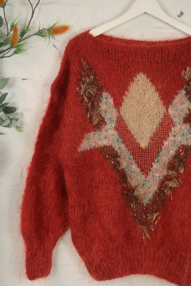 Vintage Knit Jumper - Desert Mohair - Size XXL - Image 2