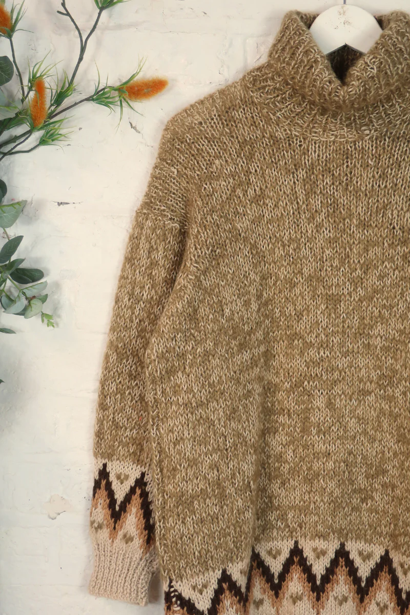 Vintage Knit Jumper - Scarecrow - Size L - Image 2