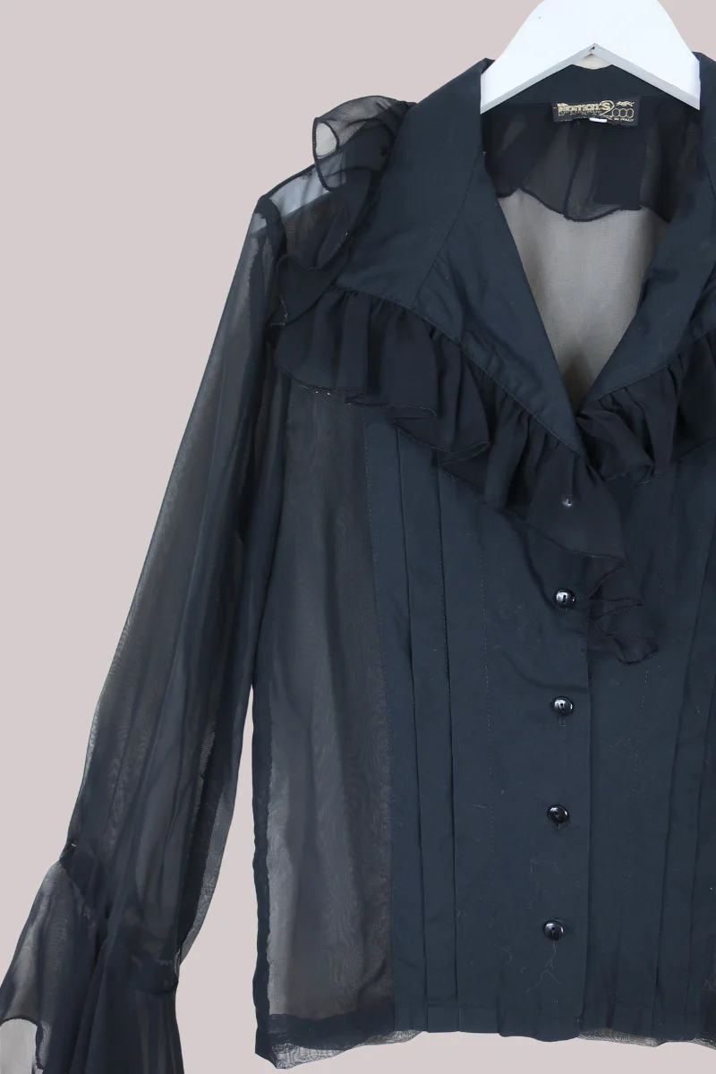 Vintage Top - Black Dove - Size L - Image 2