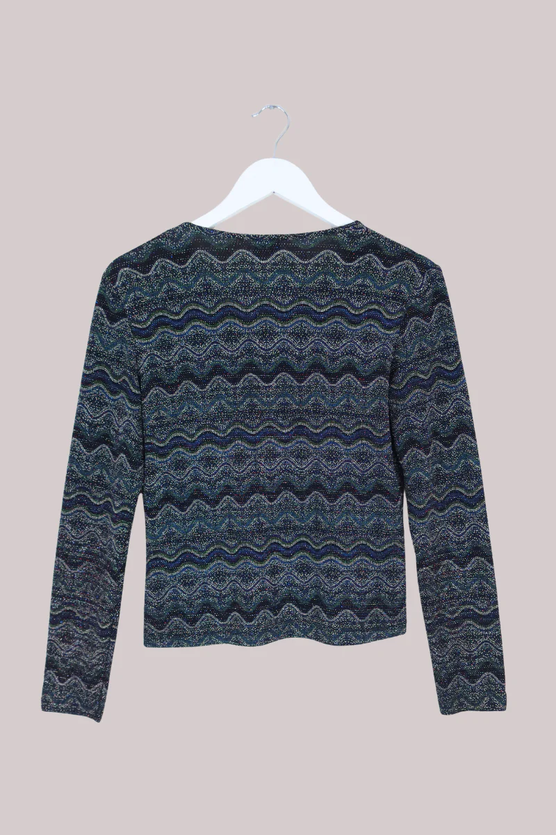 Vintage Top - Disco Shimmer - Size L - Image 3