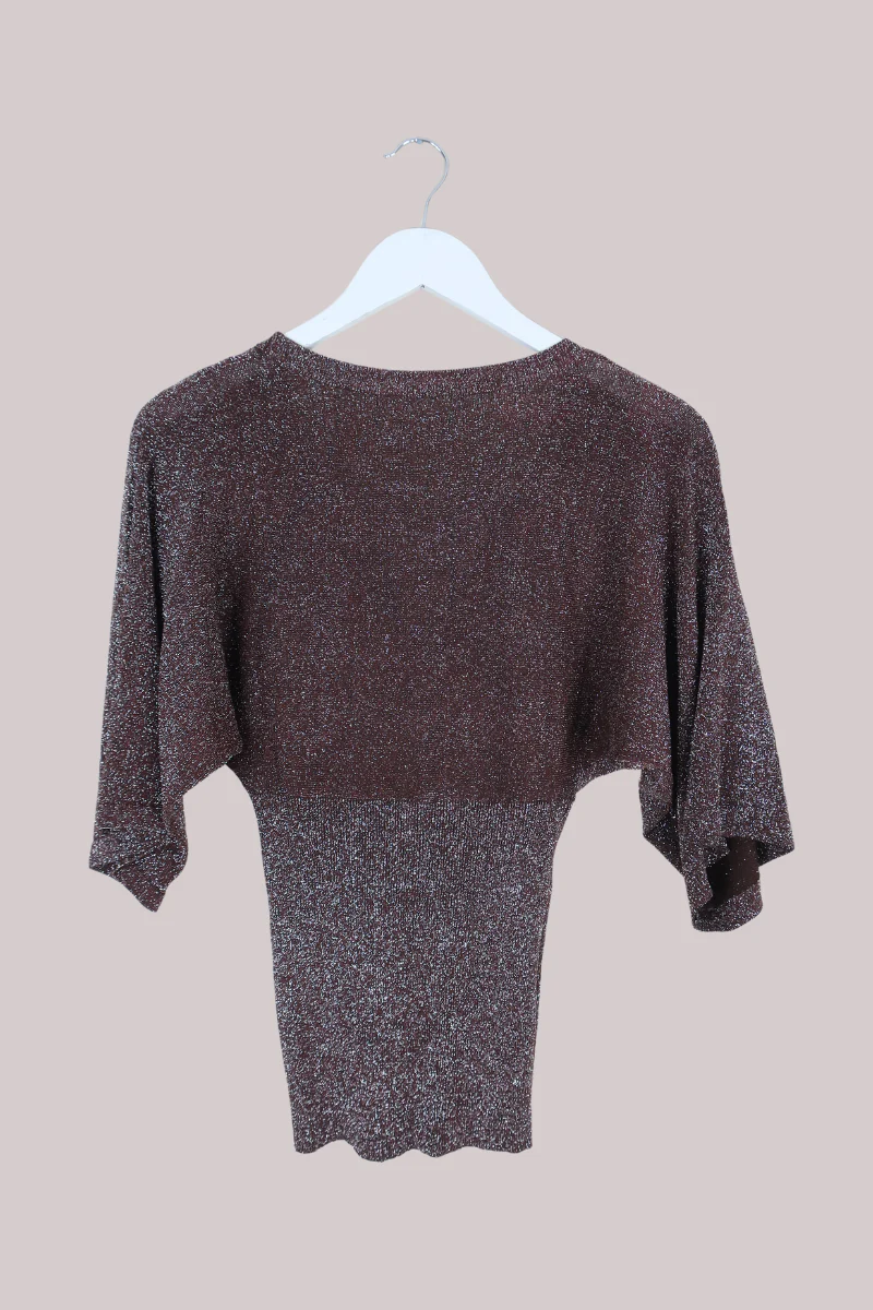 Vintage Top - Mauve Shimmer - Size L - Image 3