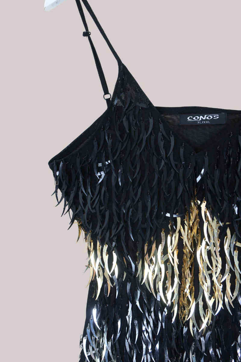 Vintage Top - Metallic Cami - Size XL - Image 2