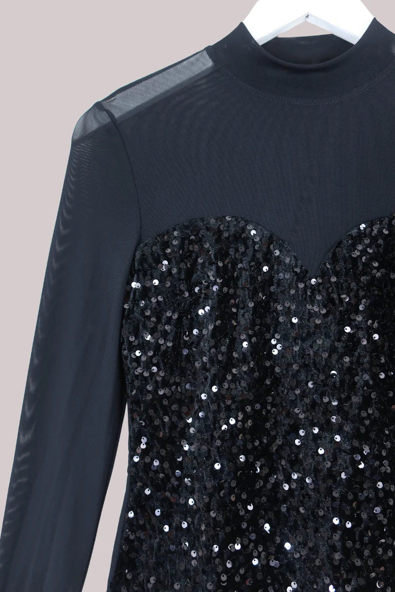 Vintage Top - Midnight Showgirl - Size S/M - Image 2