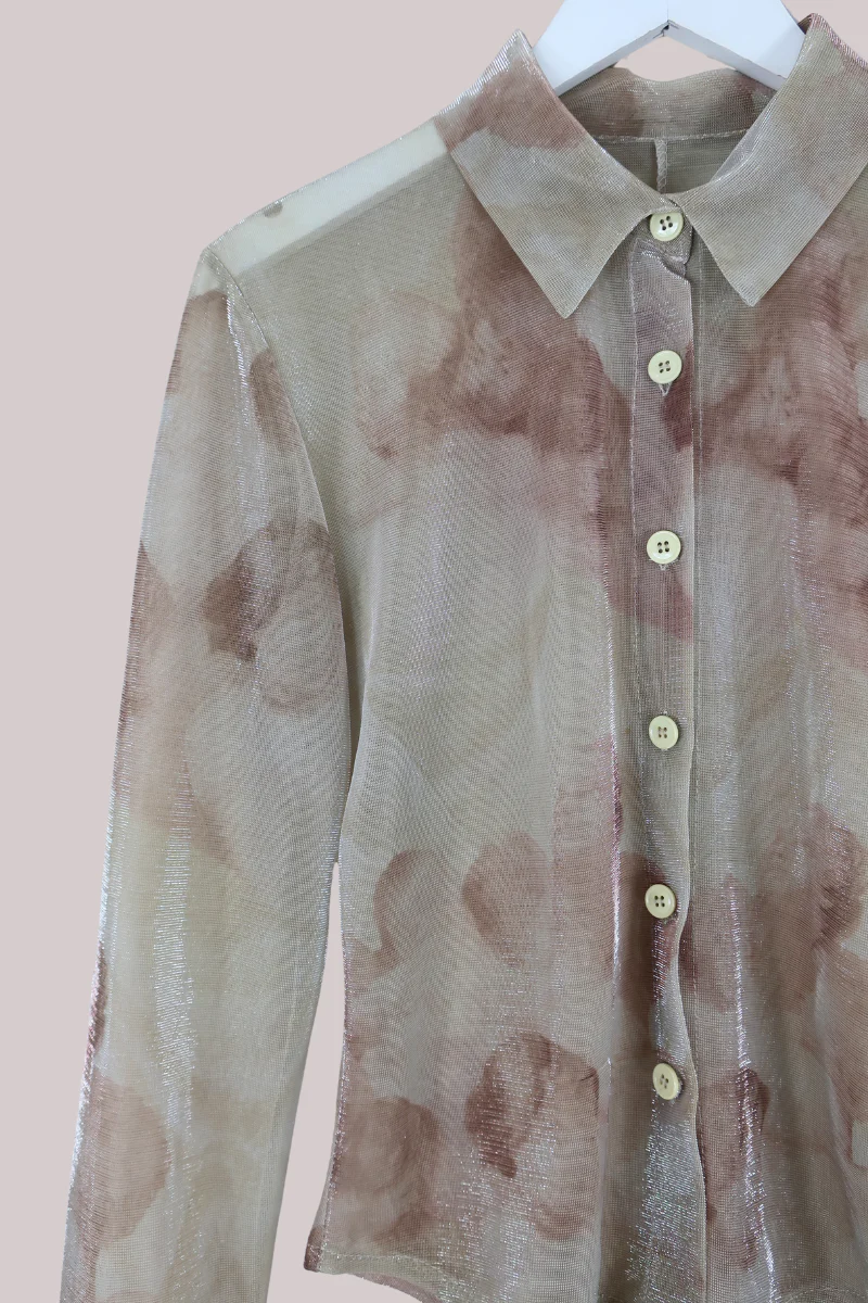 Vintage Top - Pearlescent Beige - Size L - Image 2