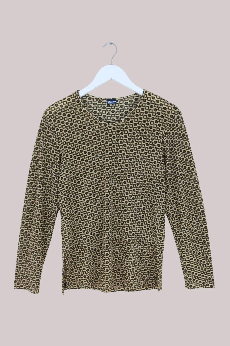 Vintage Top - Shimmering Polka - Size L
