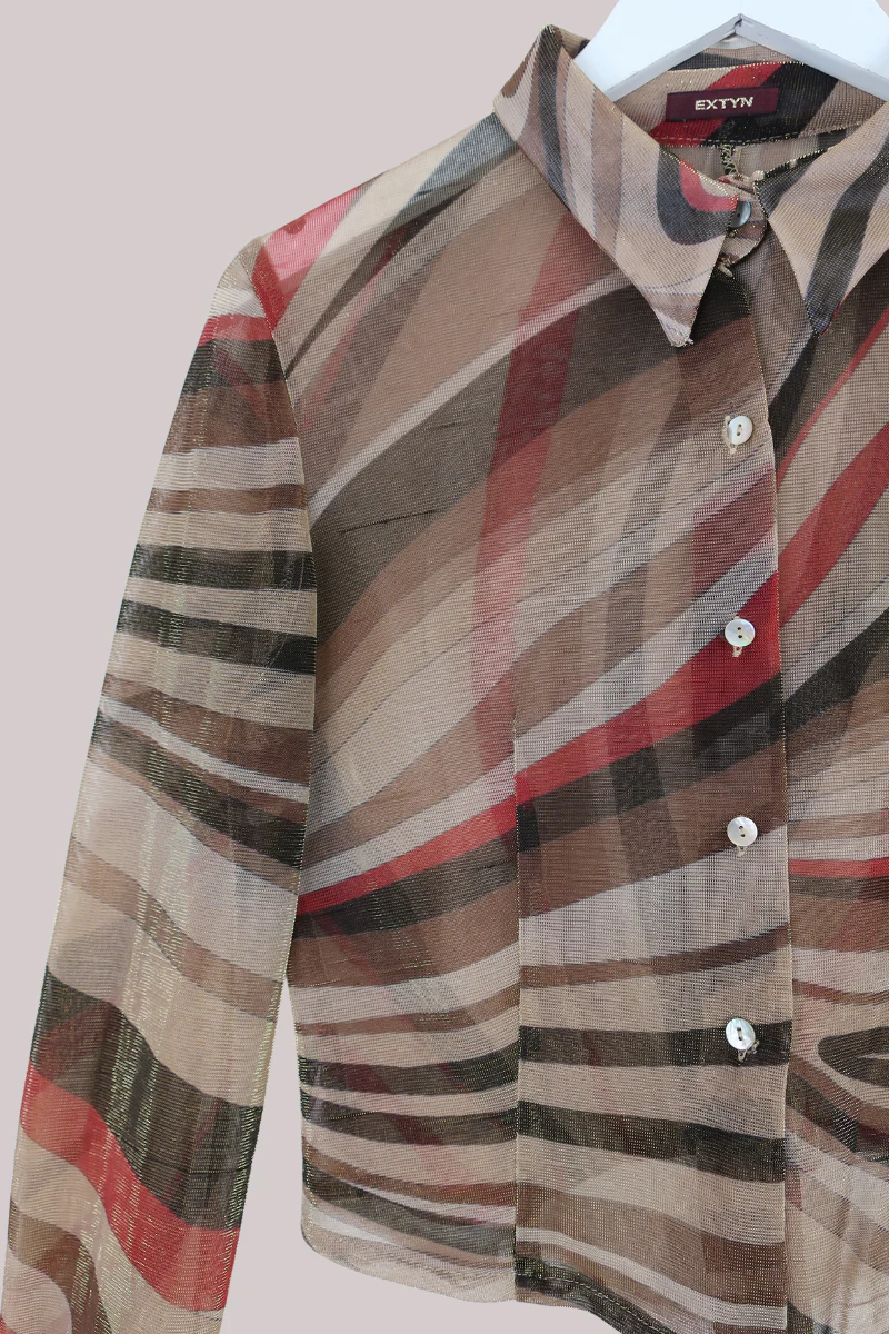 Vintage Top - Sunset Shimmer Stripe - Size M/L - Image 2