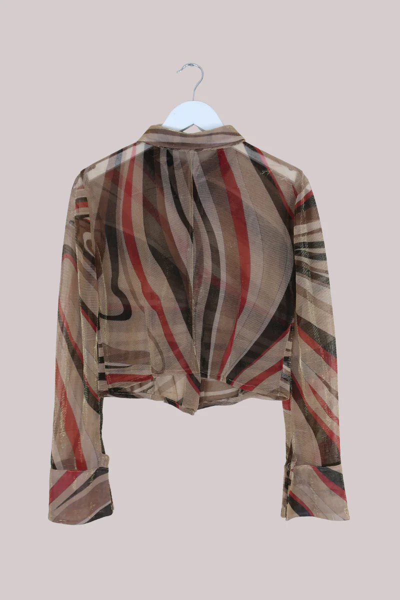 Vintage Top - Sunset Shimmer Stripe - Size M/L - Image 3