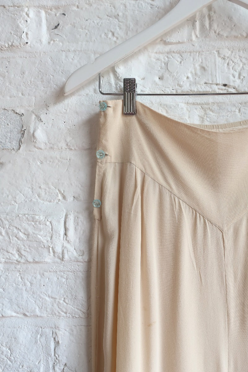 SALE | Vintage High Waisted Culottes - Pop the Champagne - W27 - Image 2